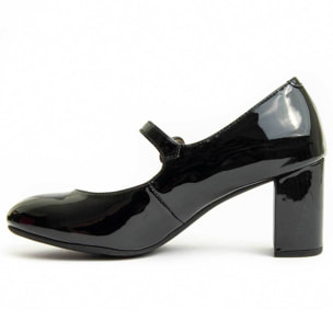 Zapato De Tacón - Negro - Altura: 7 Cm