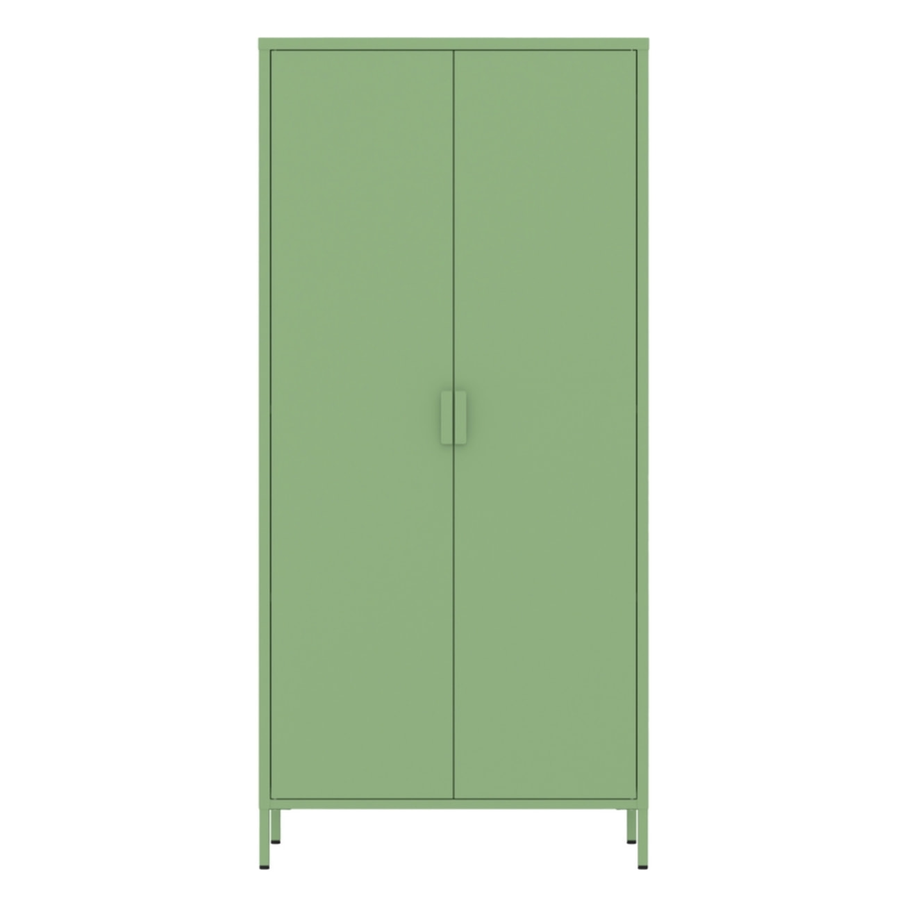 Armadio in metallo 2 ante 80x40x170h cm verde salvia - Pop