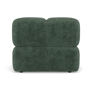 Grace - module d'assise sans accoudoir en velours texturé - Vert