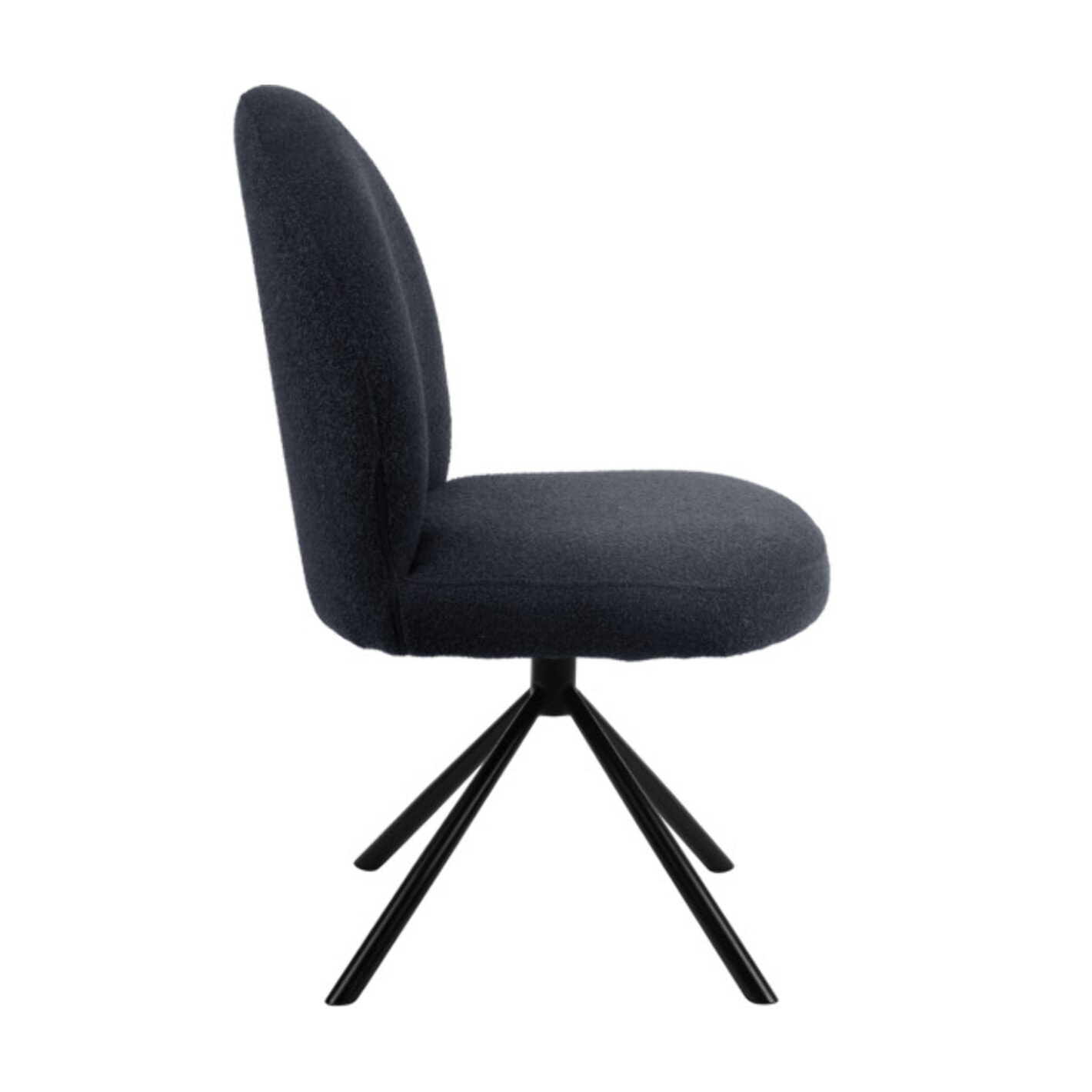 Chaise rotative 180° en tissu bouclette - BÉRANGÈRE