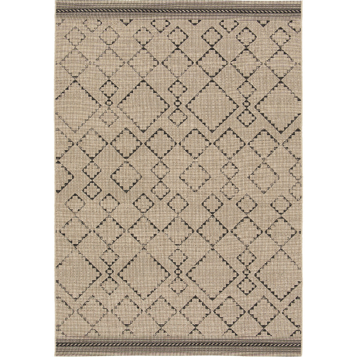 Tapis extérieur tissé kilim rectangle FESA