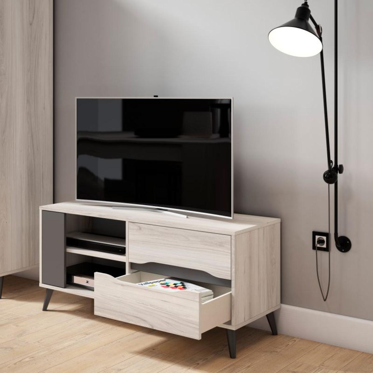 Mueble TV Lizz 110 Grayish - Antracita