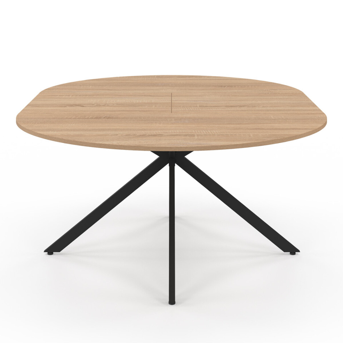 Table à manger ronde extensible Soline Ø140-200cm