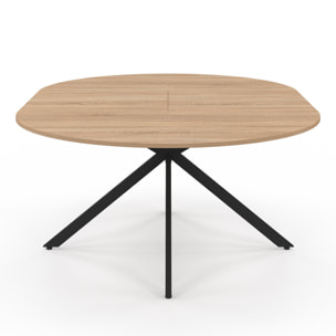 Table à manger ronde extensible Soline Ø140-200cm