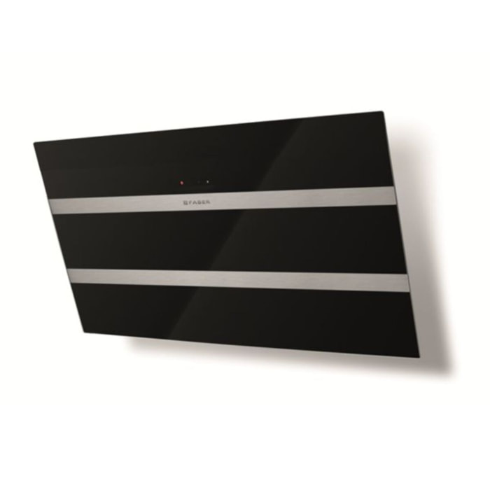 Hotte décorative murale inclinée FABER STEELMAX 800 NOIR/INOX