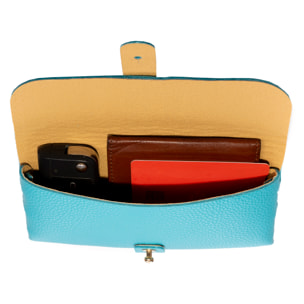 Argelato mini bolso de mano / cartera mujer. Piel auténtica Dollaro.