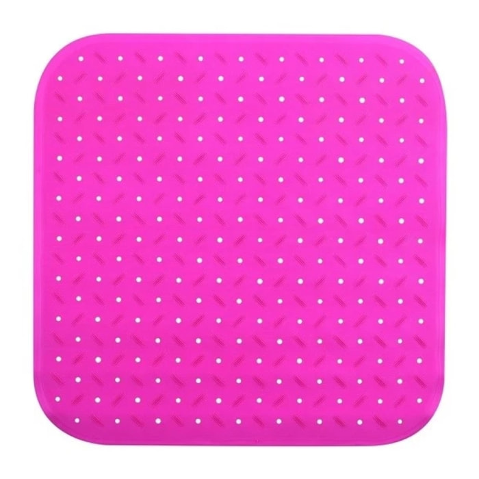 Tapis Fond de douche antidérapant Caoutchouc CLASS 54x54cm Fuschia MSV