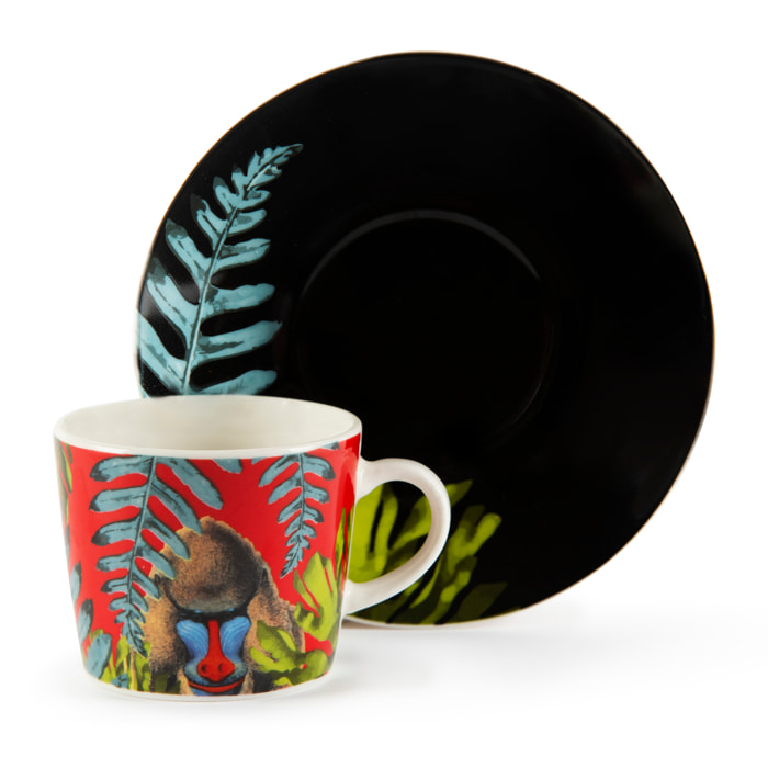 Set 6 Tazze Caffè con Piattino Excelsa – Madagascar, New Bone China Multicolore