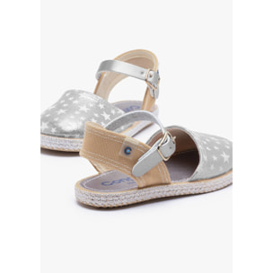 Conguitos - Sandali estivi in juta con zeppa per bambina comodi