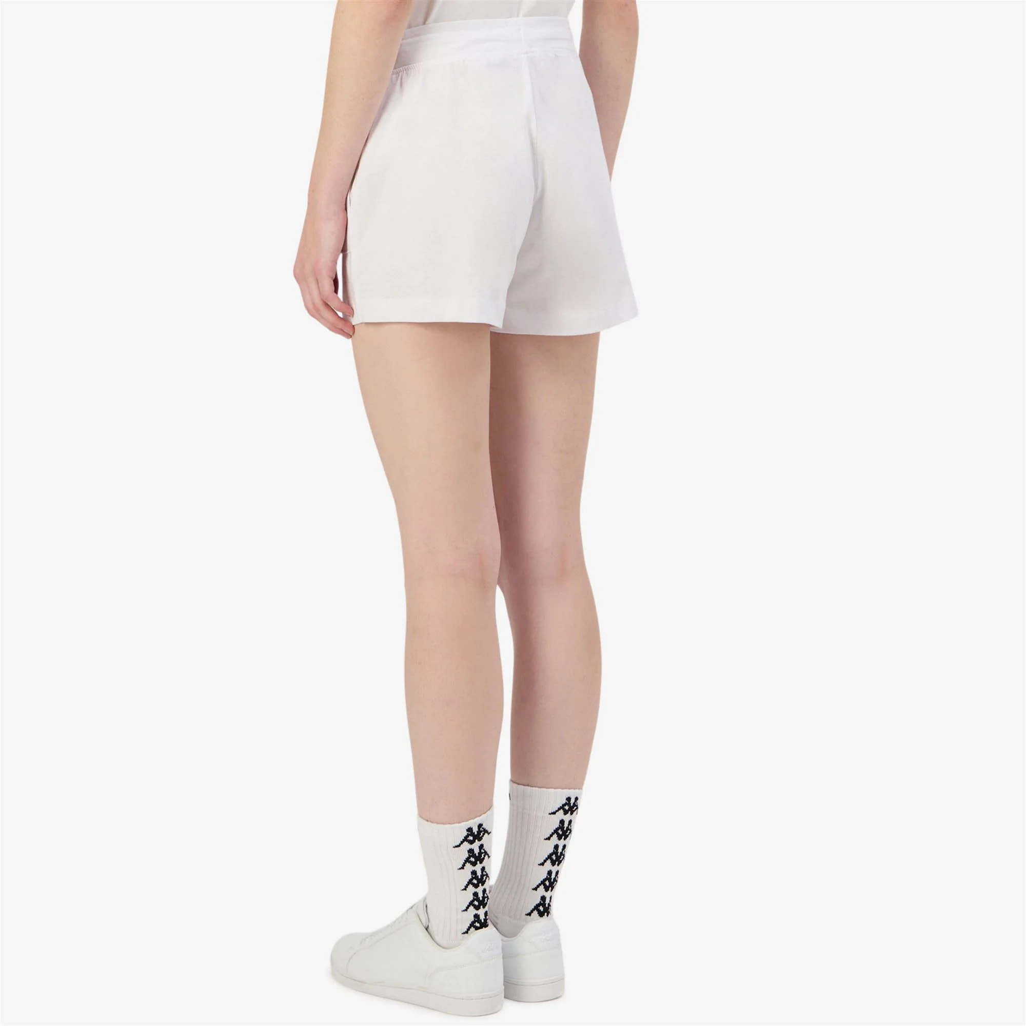 Kappa - Pantaloni Corti Donna Bianco - Logo Caber