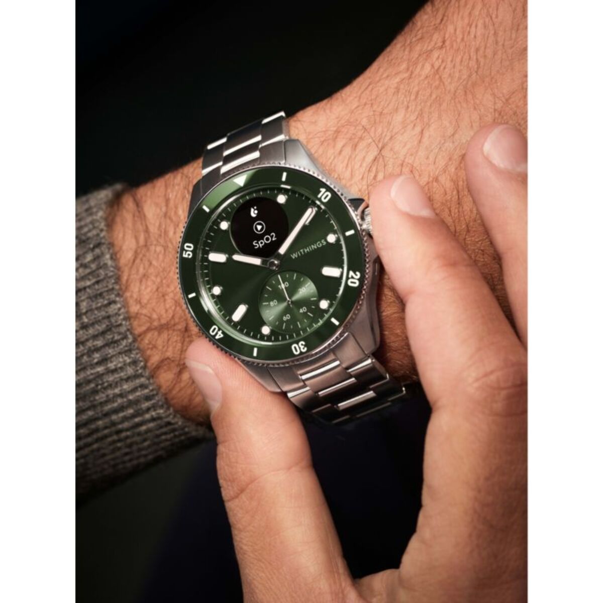 Montre santé WITHINGS Scanwatch Nova verte