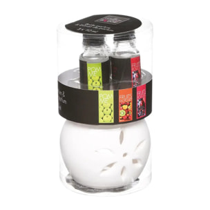 Brûle - parfum et lot de 3 huiles - fruits - 10ml