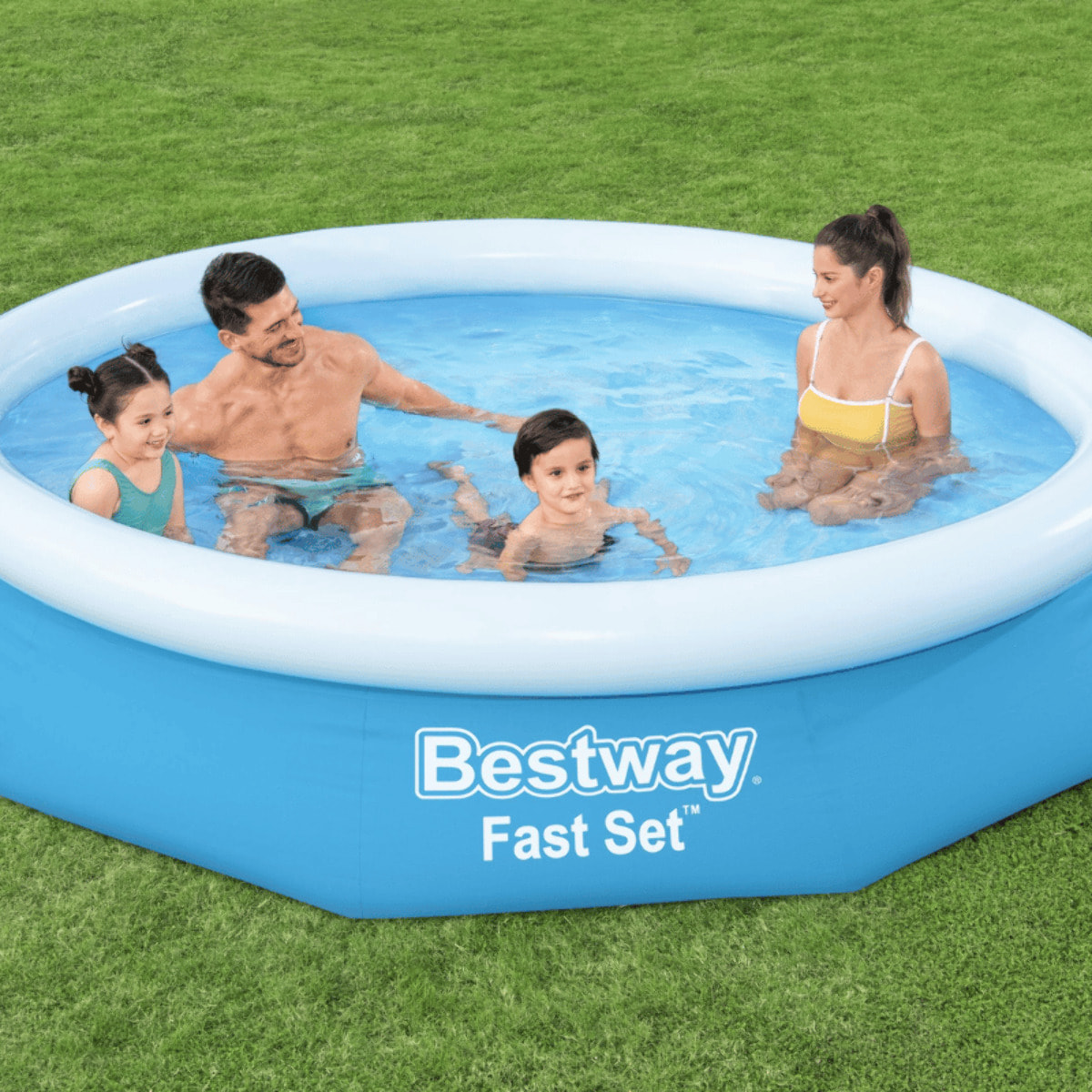 Bestway Piscine gonflable ronde Bestway Fast Set 305 x 66 cm bleu