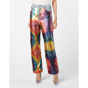 PHILIPP PLEIN Pantalones vaqueros Loose Fit TIE DYE