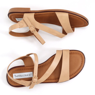 Sandali bassi in simil pelle