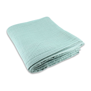 Nappe en coton céladon 150x250cm  CAMARO