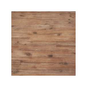 Bibliothèque en bois 3 niches/3 casiers avec portes en métal - ATELIER