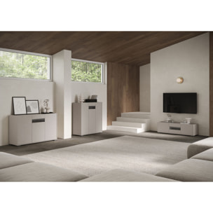 Porta TV 3 ante 130x40x40 cm Riflesso cashmere