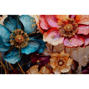 DIPINTO SU TELA LACCATO NARCY -A- C/CORNICE CM 82X4X82