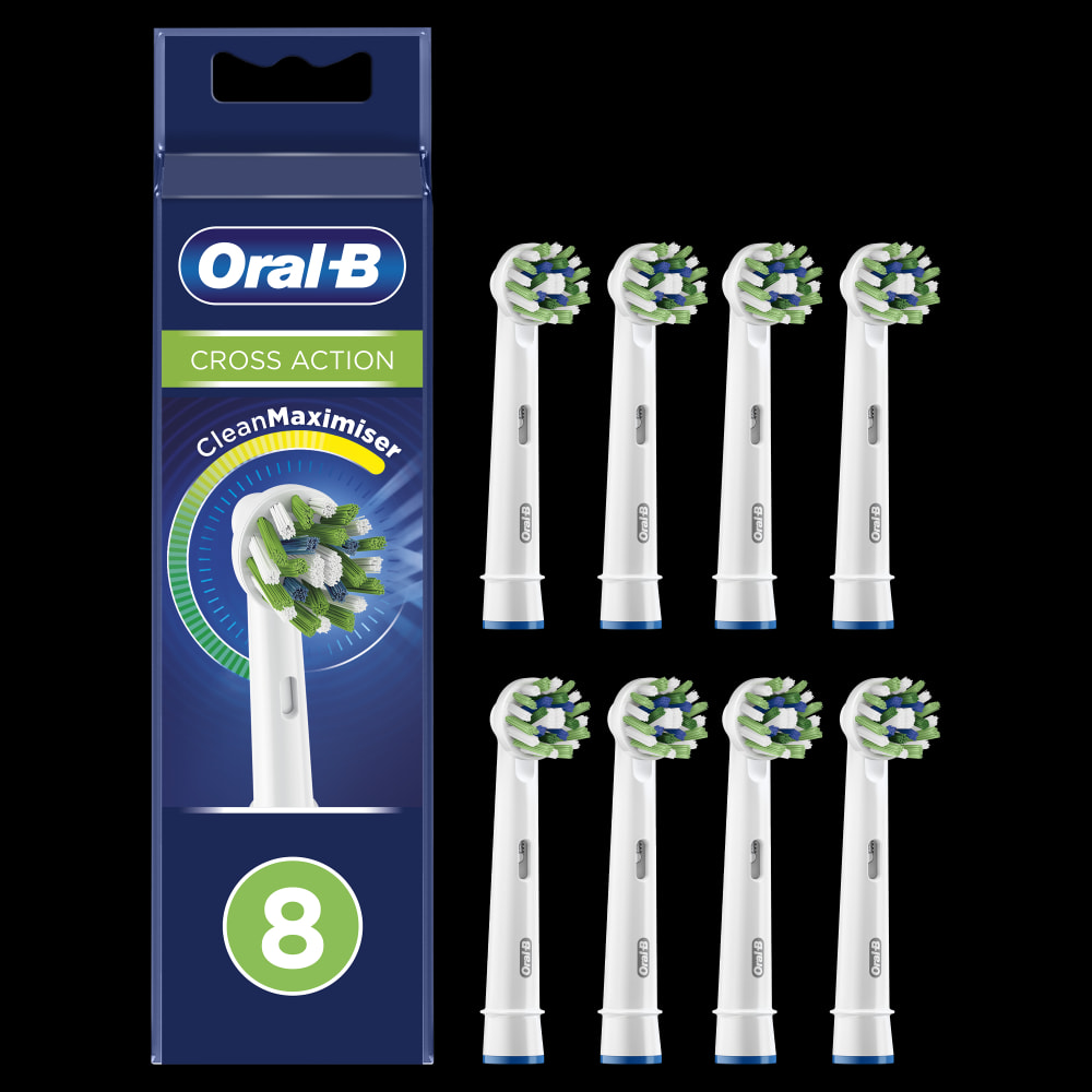 Oral-B CrossAction Avec CleanMaximiser, 8 Brossettes