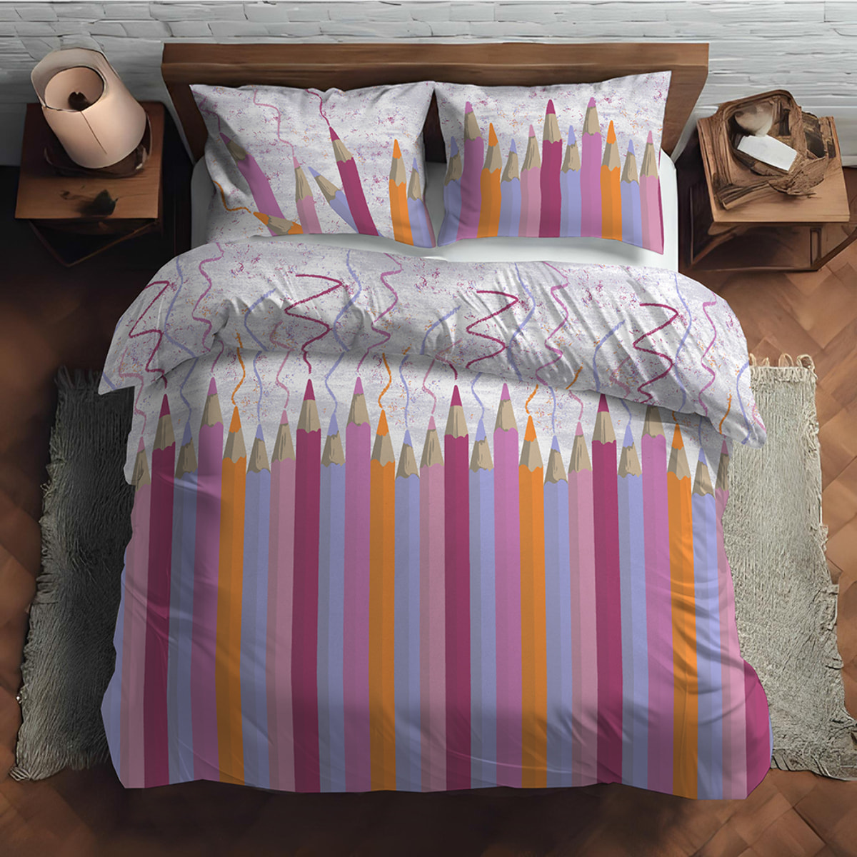 Parure copripiumino matitoni rosa