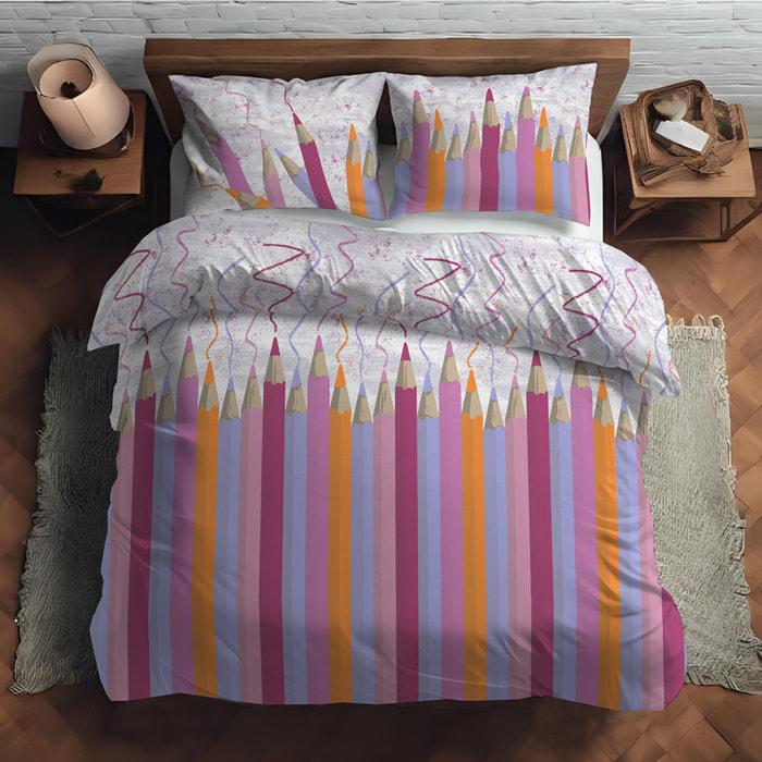 Parure copripiumino matitoni rosa