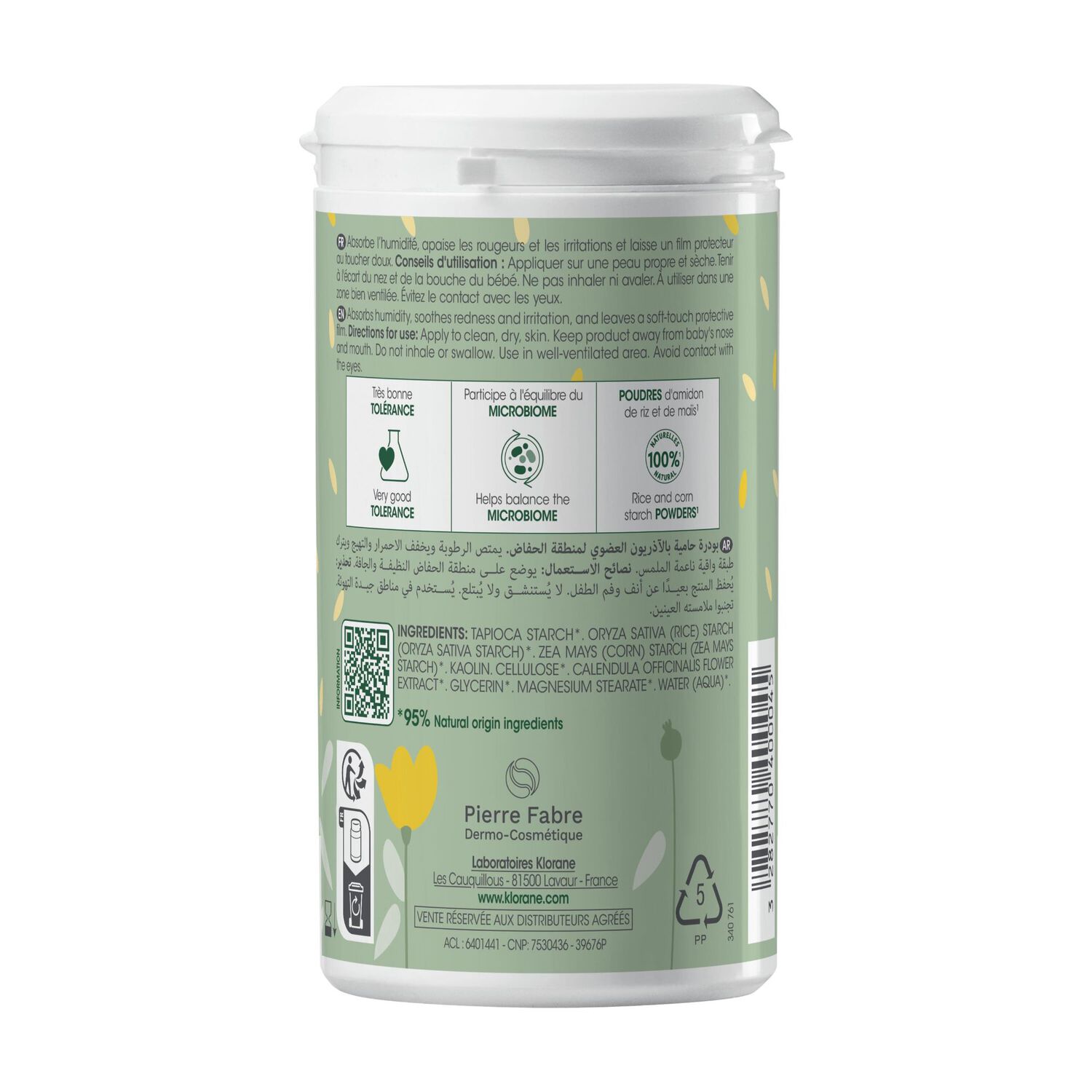 Calendula Bio Bébé - Poudre de Toilette 75g