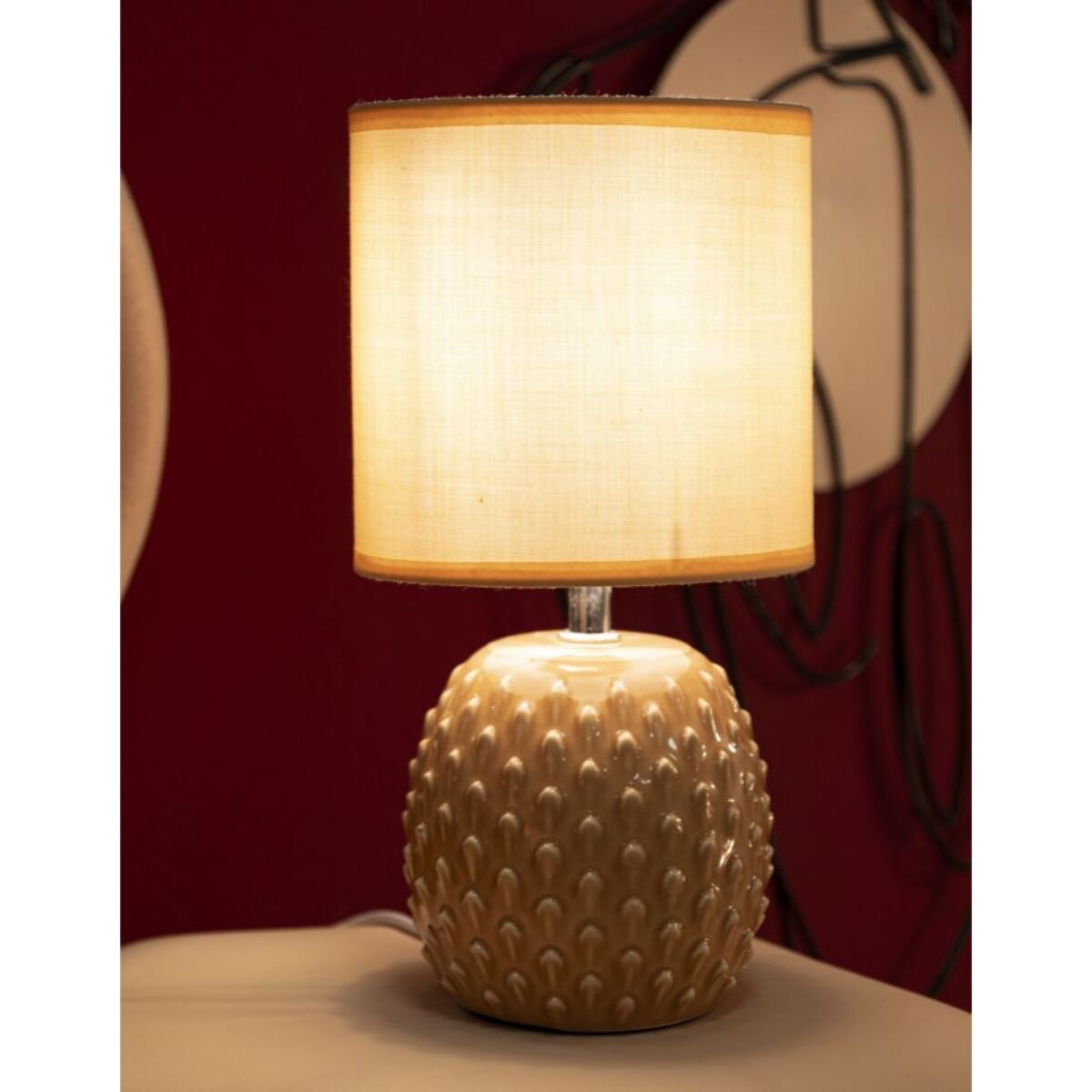 LAMPADA DA COMODINO PONTUS PESCA CM Ø 14X27