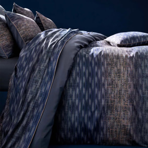 Housse de couette satin de coton imprimé orange marine Mist nocturne