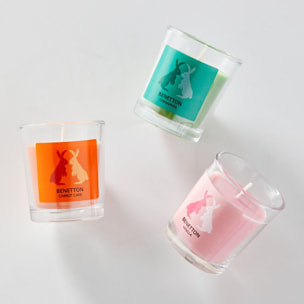 Set 3 pzs velas (tarta de zanahoria + vainilla + canela) 65g benetton