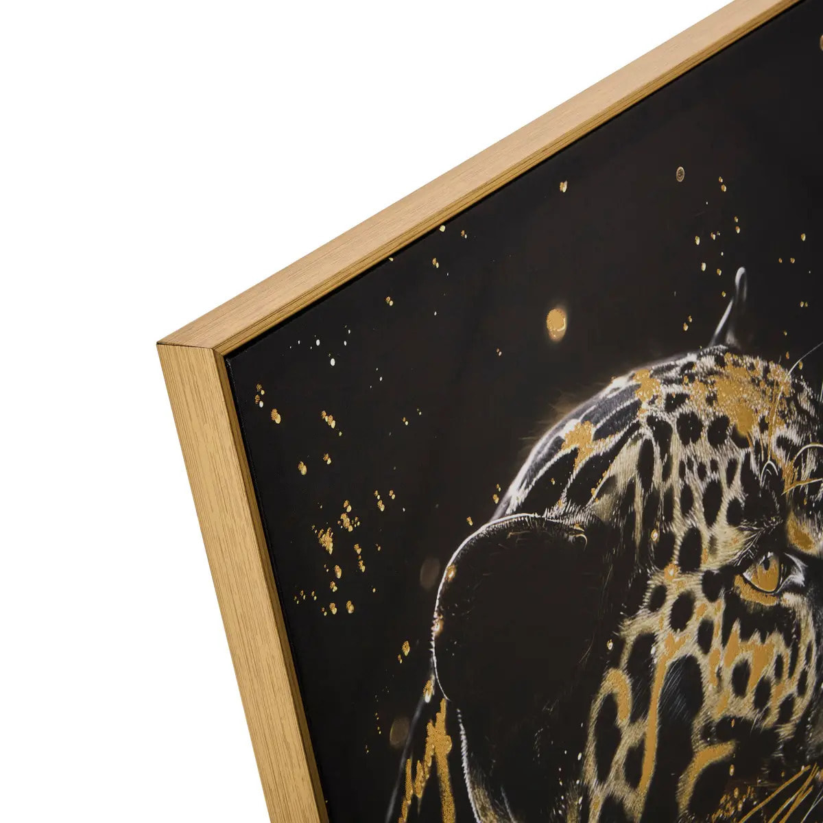 Toile imprimée encadrée Lupita noir 58x78cm