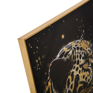 Toile imprimée encadrée Lupita noir 58x78cm