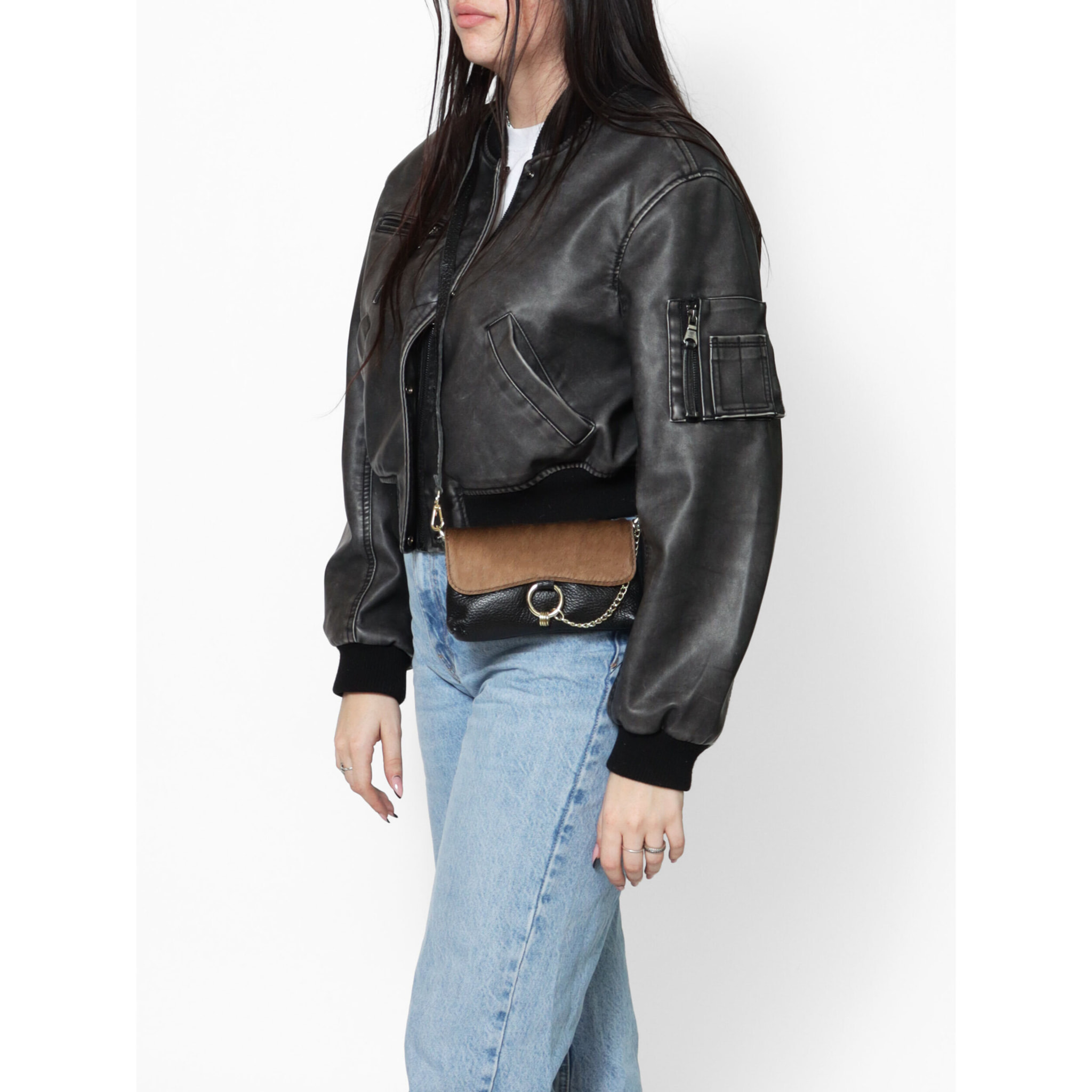 Pochette da Donna Alda in Vera Pelle Made in Italy 10x18x5 cm