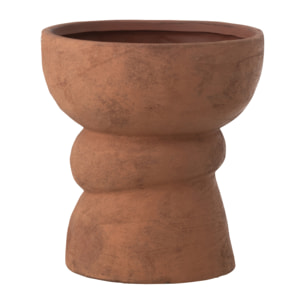 J-Line Cache-pot Nana céramique - rouille - large