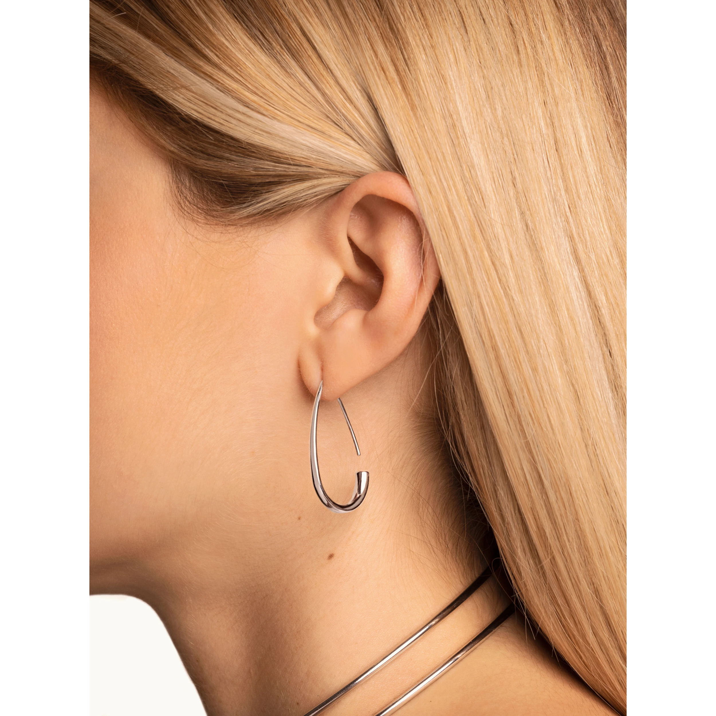 Orecchini Drop Arch in Argento