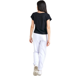 T-shirt corta a maniche corte da donna Luxury