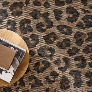 SAVANNA - Tapis intérieur/extérieur motif léopard marron