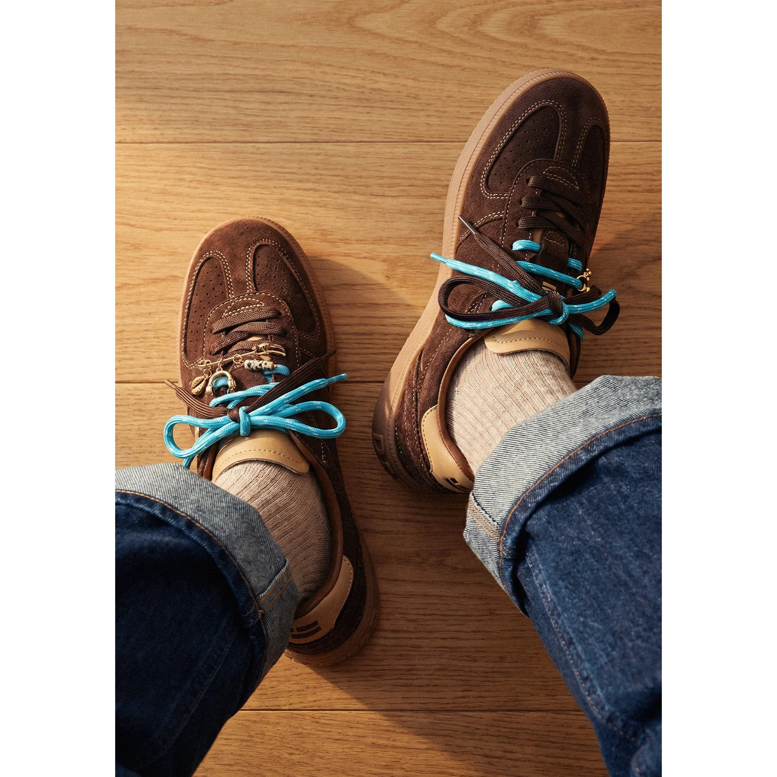 Zapatillas de Mujer Rebel Lab Suede en Marrón D.Franklin