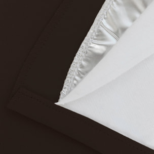 Rideau Phonique Occultant et Thermique 'MOONDREAM' - Marron Foncé