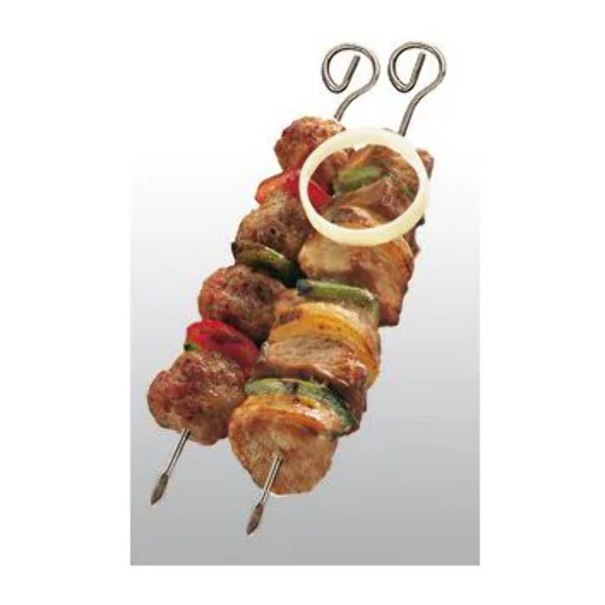 Lot de 4 brochettes en inox 21 cm Fackelmann BBQ Edition