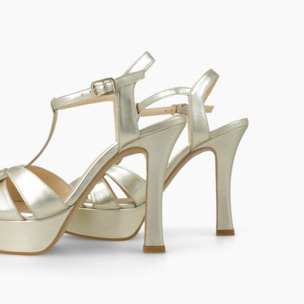 SANDALIAS DORADAS TARAN