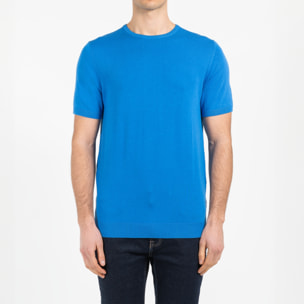 Maglia girocollo mezza manica in cotone