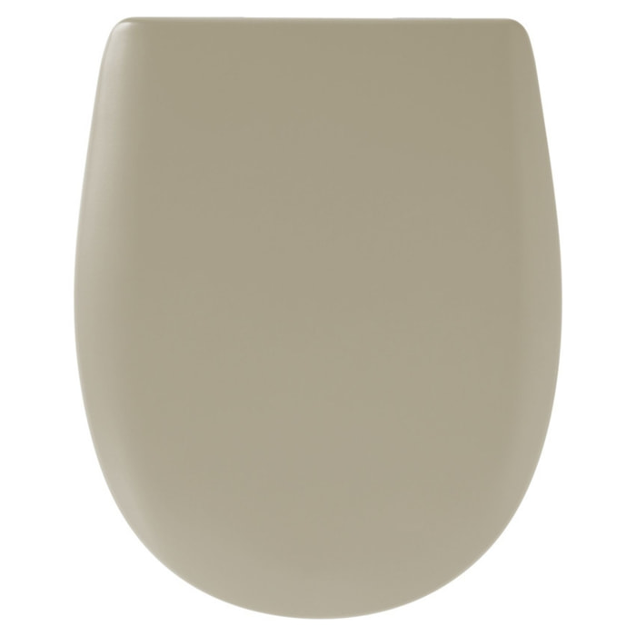 Abattant easy clip avec descente manuelle uni - Sable