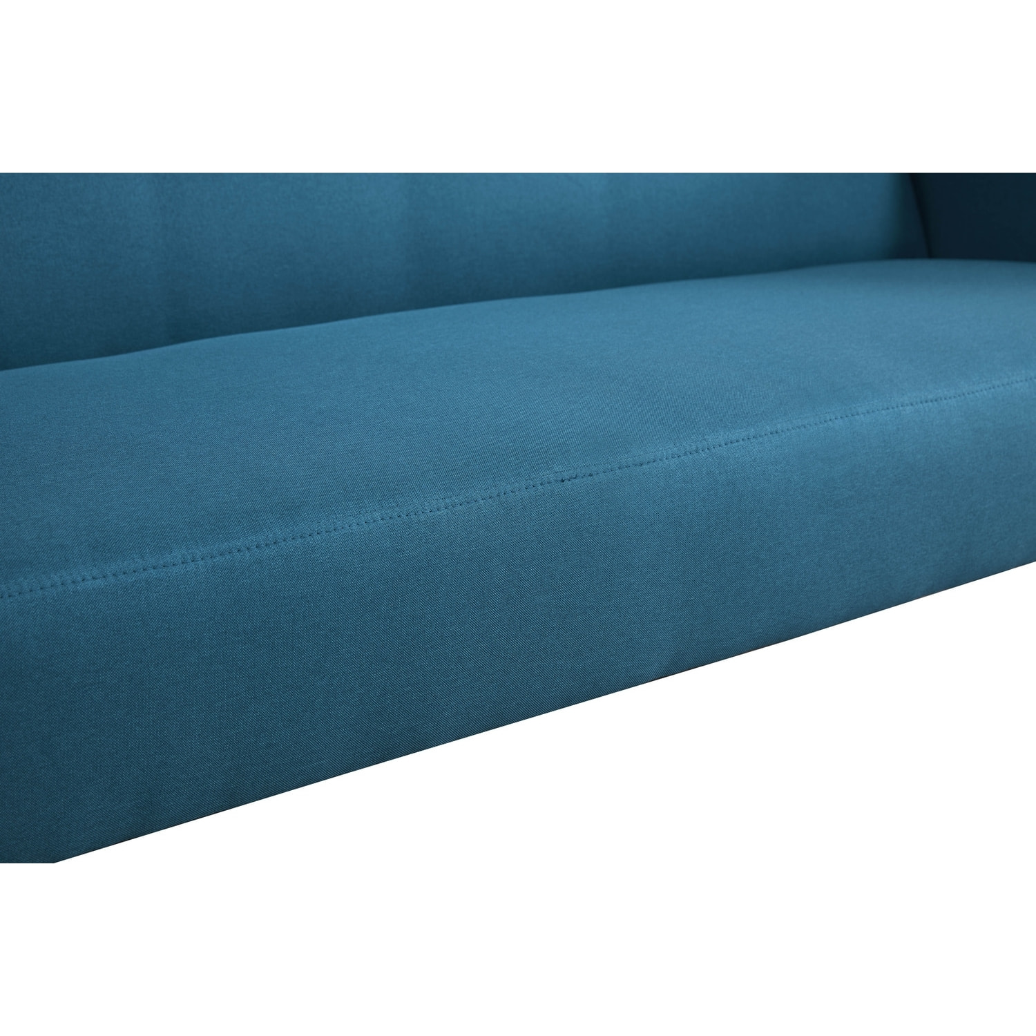 Canapé scandinave convertible 3 places en tissu bleu canard NAKSKOV