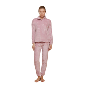 Pigiama donna coral fleece corimbo Noidinotte