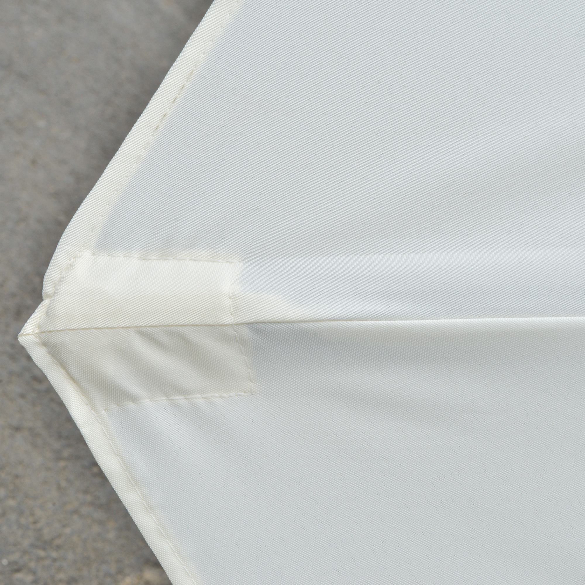 Sombrilla Doble con 48 Luces LED, 4,5x2,65 m, Sombrilla Terraza Exterior con Manivela Manual, Resistente al Agua y Protección Solar, Parasol para Jardín, Terraza, Patio y Piscina, Crema