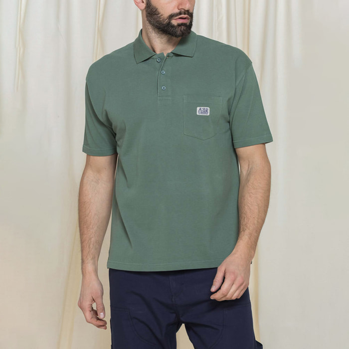 POLO VINTAGE CON PATCH CARRERA THE BLUE AGE REPLICA