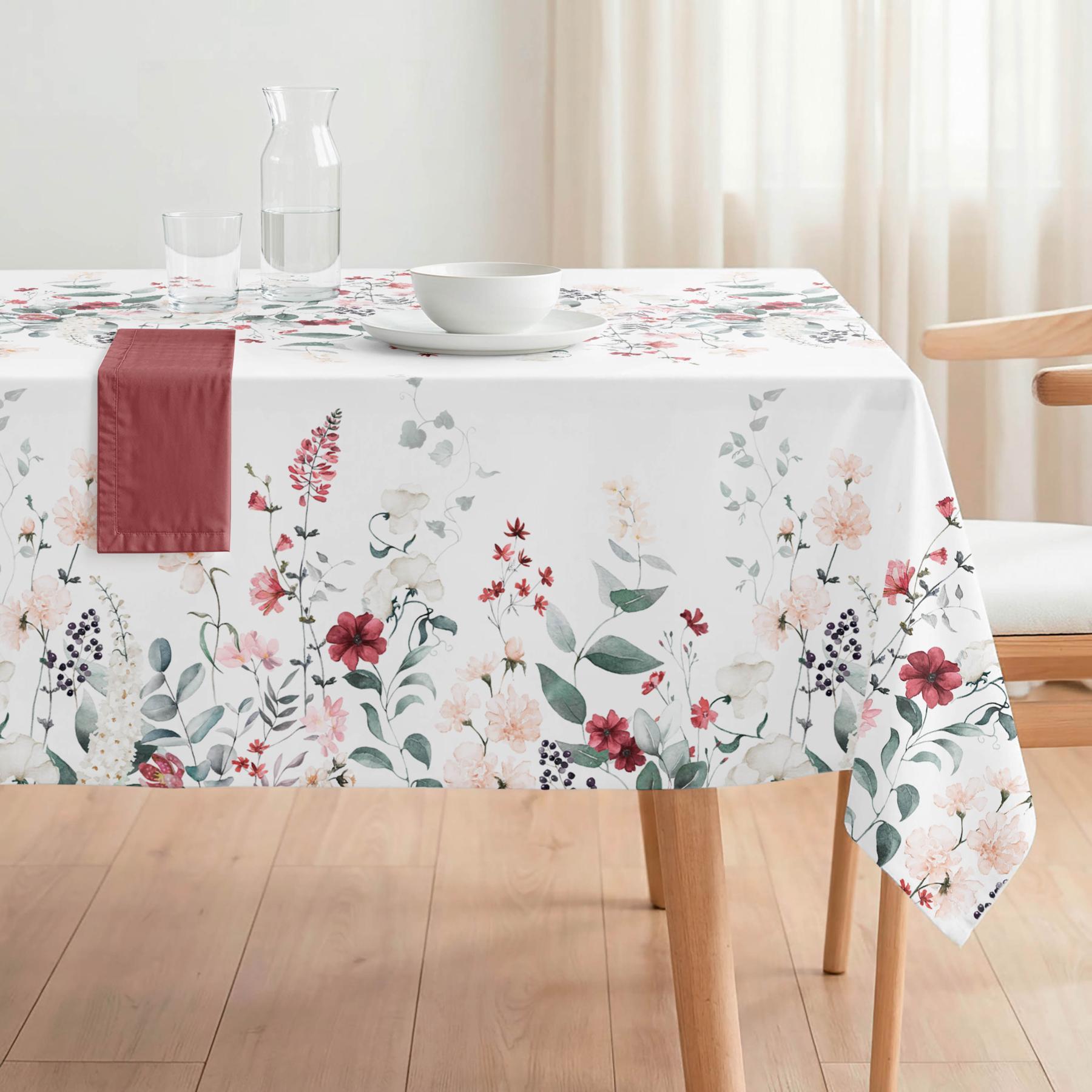 Nappe anti-taches ROSELIA ROUGE - enduite
