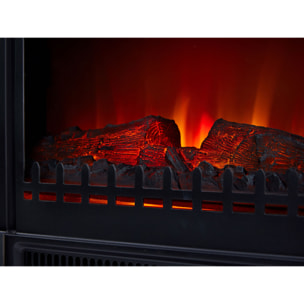 Chimenea eléctrica de suelo 2000W acero negro y patas CHE-150 PURLINE