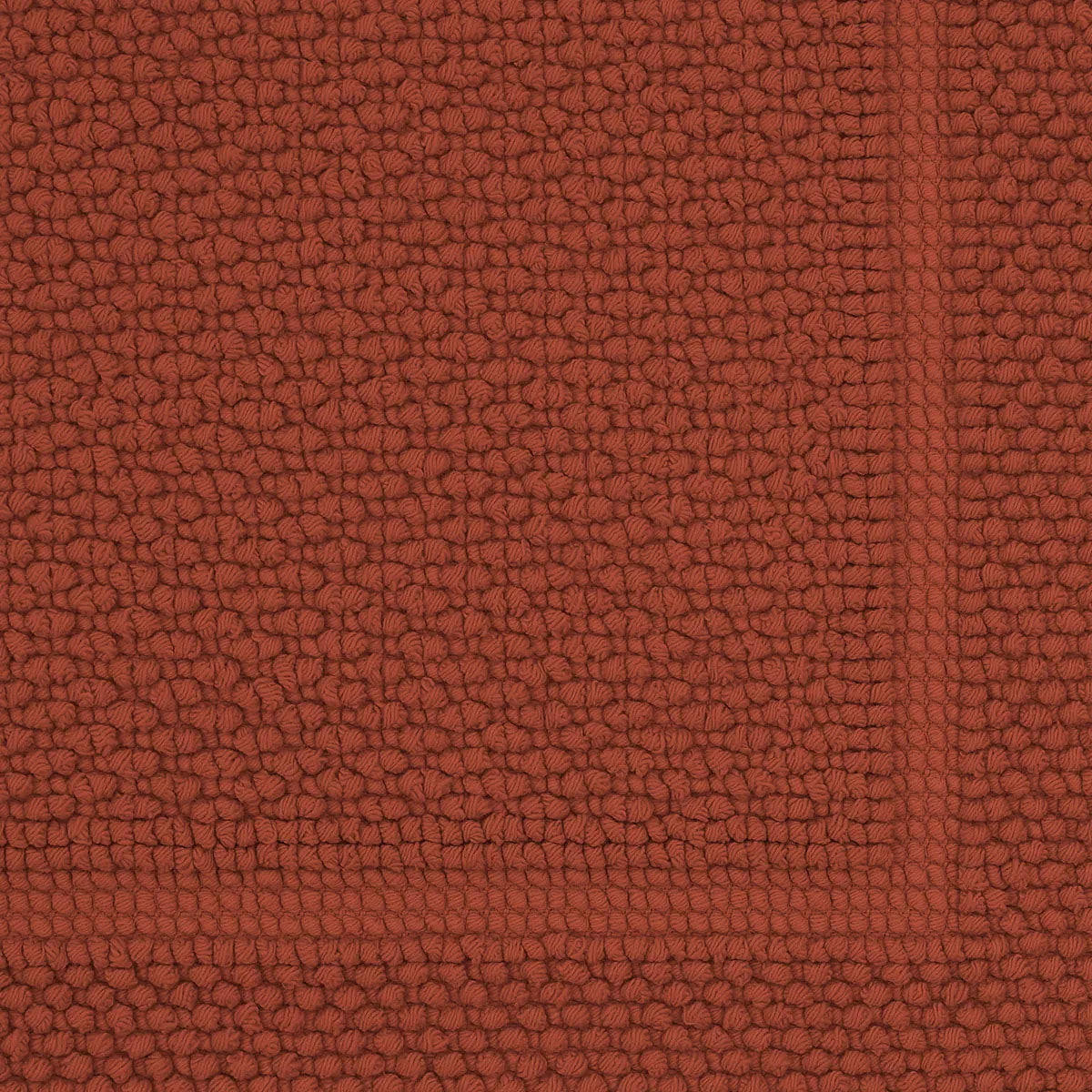 Tapis de bain pur coton 1700 g/m² uni orange Antica sienne